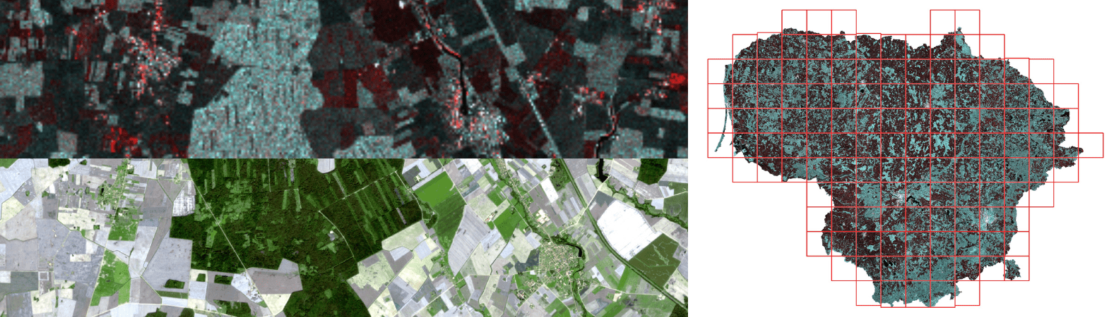 2022 m. atnaujintos Lietuvos Respublikos teritorijos multispektrinių ir poliarimetrinių žemės paviršiaus palydovinių nuotraukų mozaikos